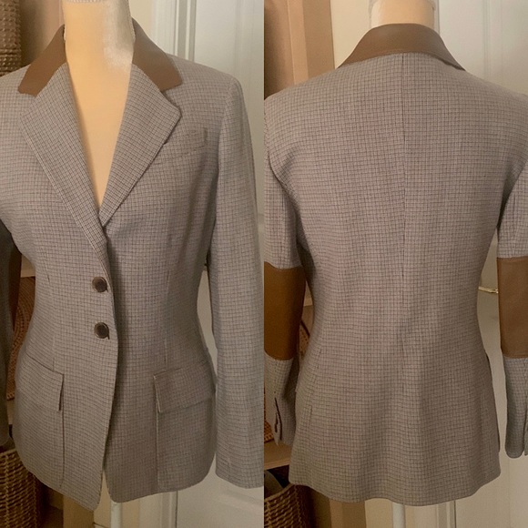 Vintage Anne Klein New York New Condition Never Worn Leather & Wool Jacket NWOT! - Picture 8 of 13